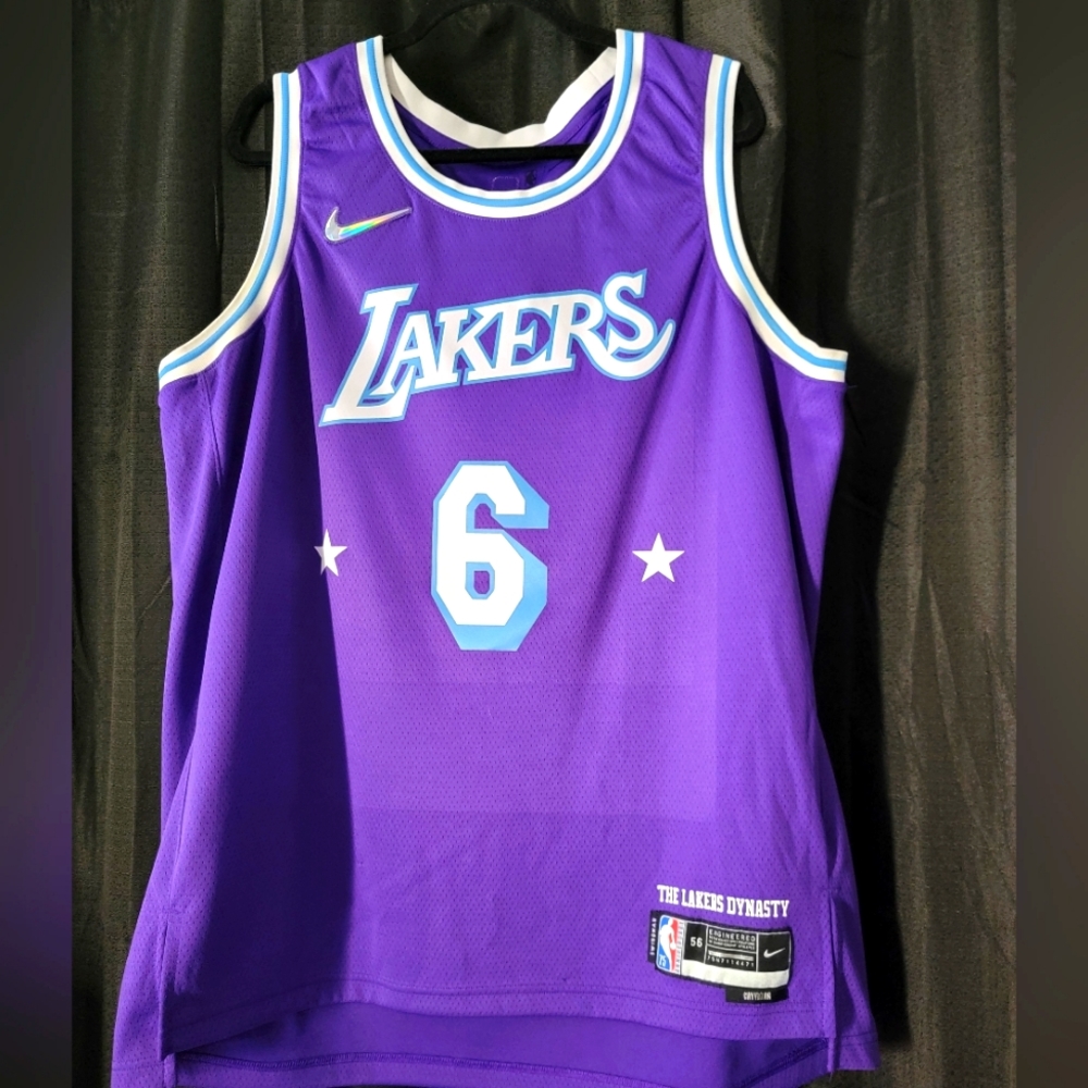 NEW XXL NBA Lebron James Nike "The Lakers Dynasty" Series City Lakers Jersey
